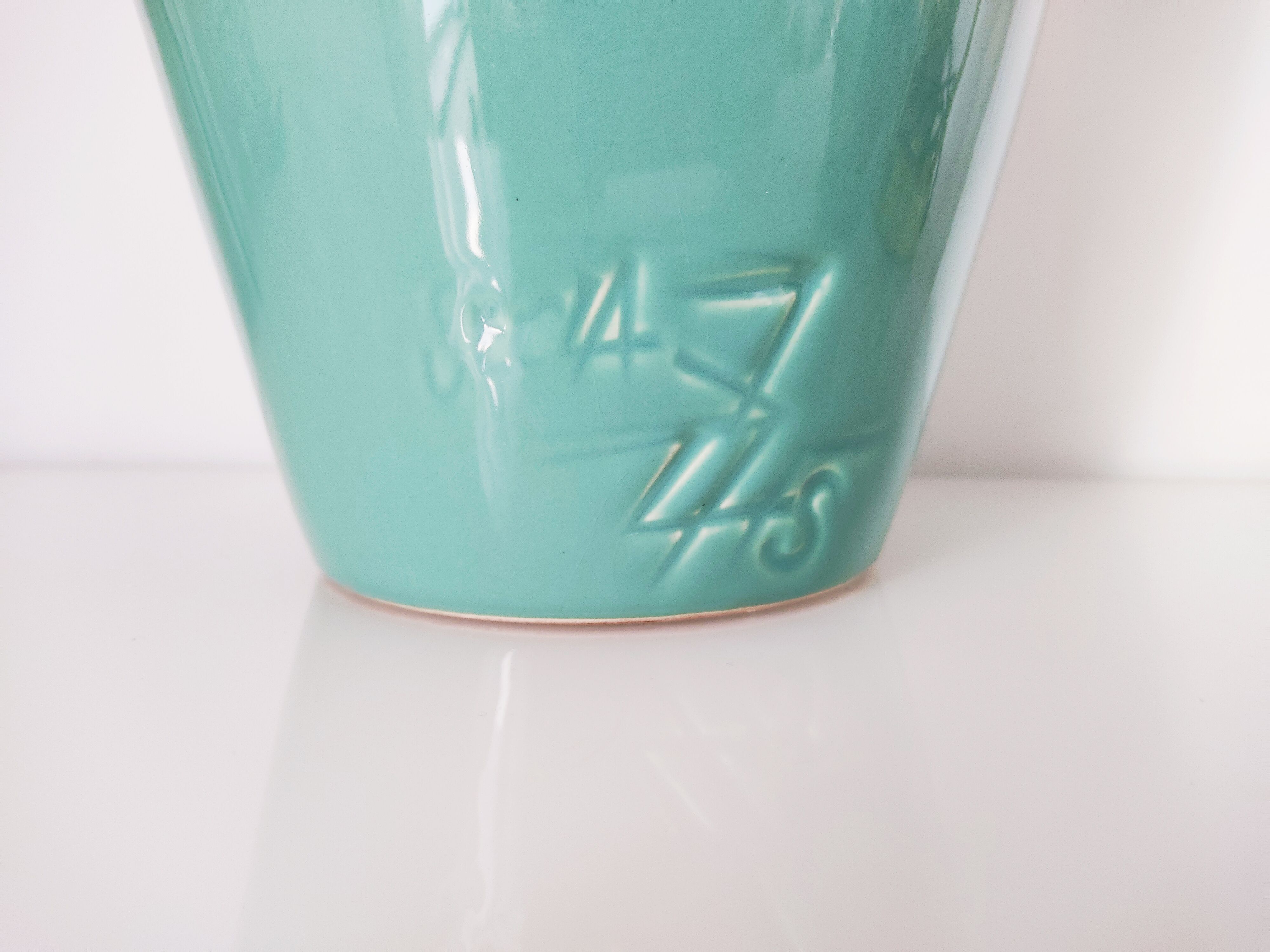 Vase Secla turquoise céramique portugaise