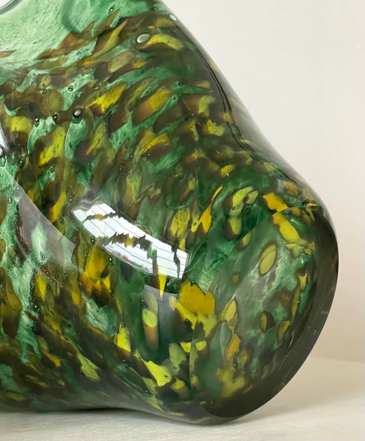 Blown glass vase 1970.