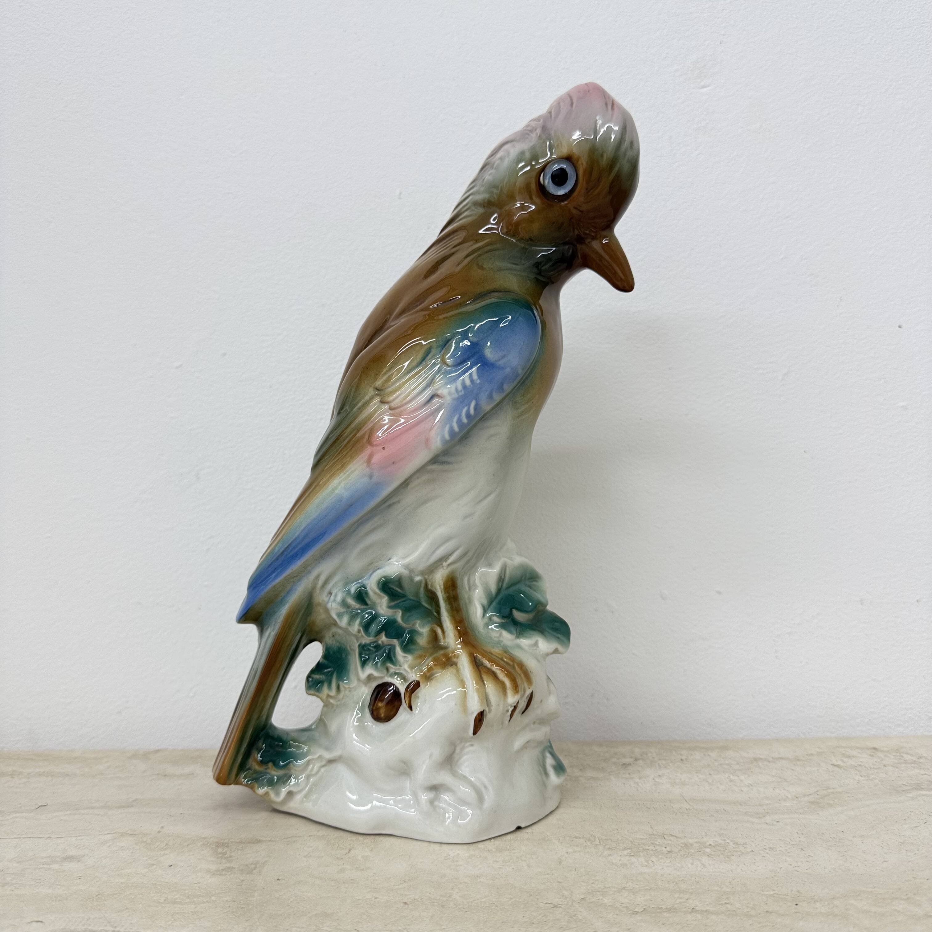 Vintage porcelain Parfume lamp bird , 1950s