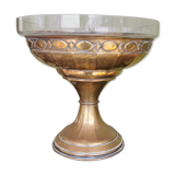 Brass and glass cup