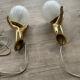 Lot de 2 appliques Arlus en bronze massif