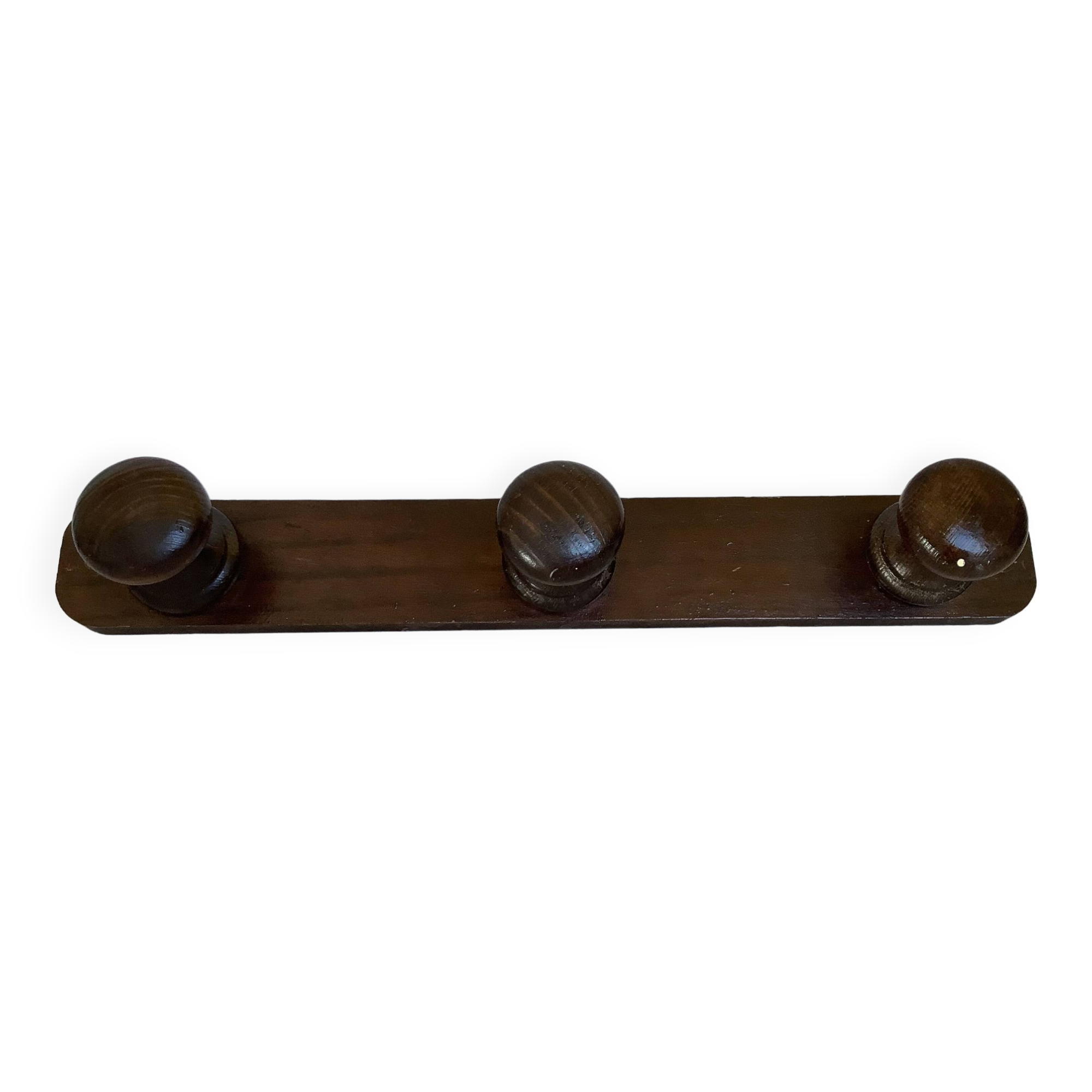 Dark wood coat rack