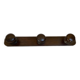 Dark wood coat rack