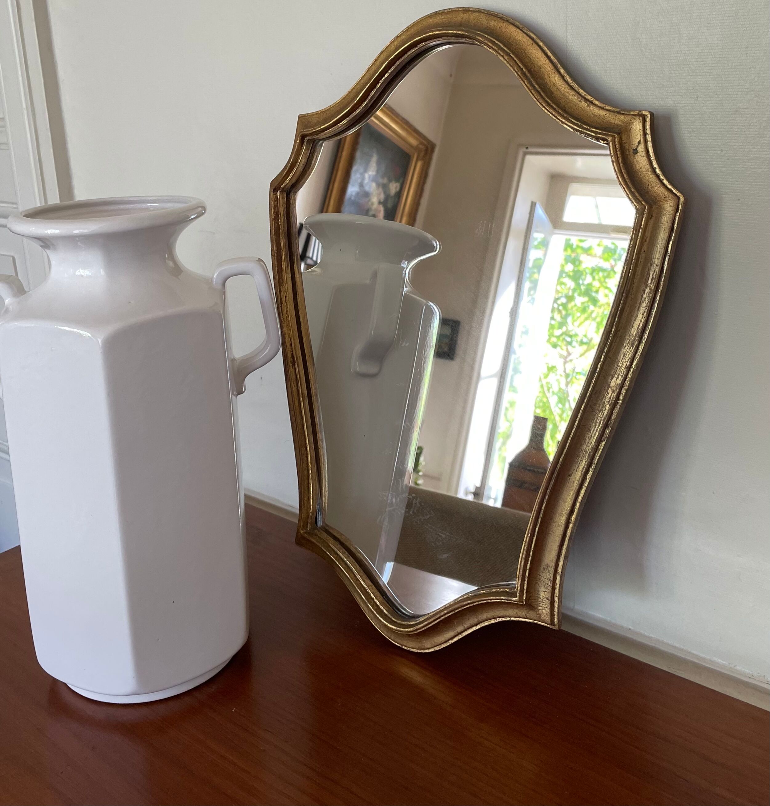 Vintage gold mirror 42 x 30