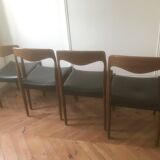 Set of 4 Scandinavian chairs 1960
