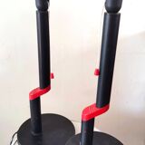 Pair of 80s design Zig Zag lamps