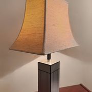 70s brushed aluminum lamp