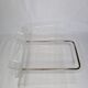 Vintage plexiglass and metal magazine holder, 80s