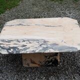 70s design marble coffee table