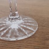 4 Champagne glasses in cut bohemian crystal Claudia