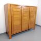 Armoire dressing vintage Maison Regain en orme des années 70 80