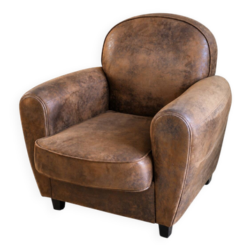 Fauteuil Club en suédine
