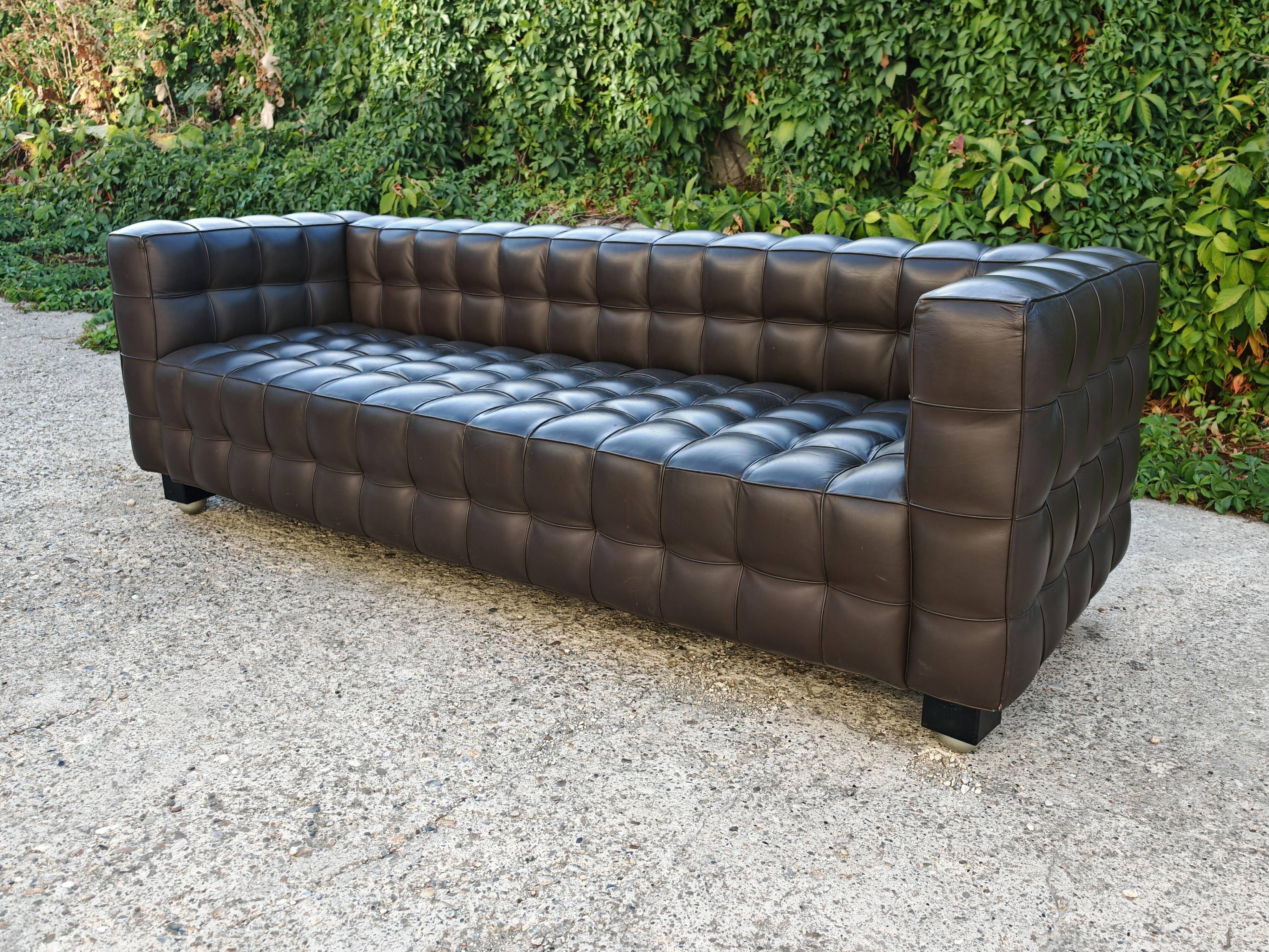 Kubus Canapé Vienna Secession Josef Hoffmann made by Wittmann