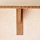 Solid oak wall shelf - Rustic Louis XVI style