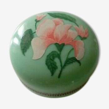 Candy in opaline green decoration flower Art Deco style