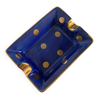 Hand-painted Limoges porcelain ashtray