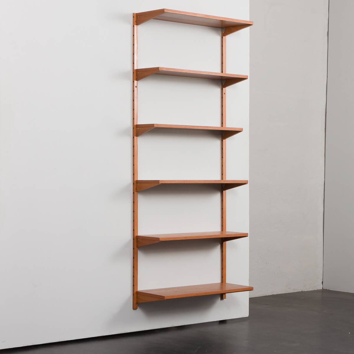 Preben Sorensen Danish teak mid century shelves by PS system Randers, 1960s