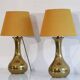 Pair of brass lamps 1960