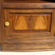 Art Deco bedside in solid walnut and walnut bramble, 1930's