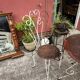 Small old wrought iron garden furniture
