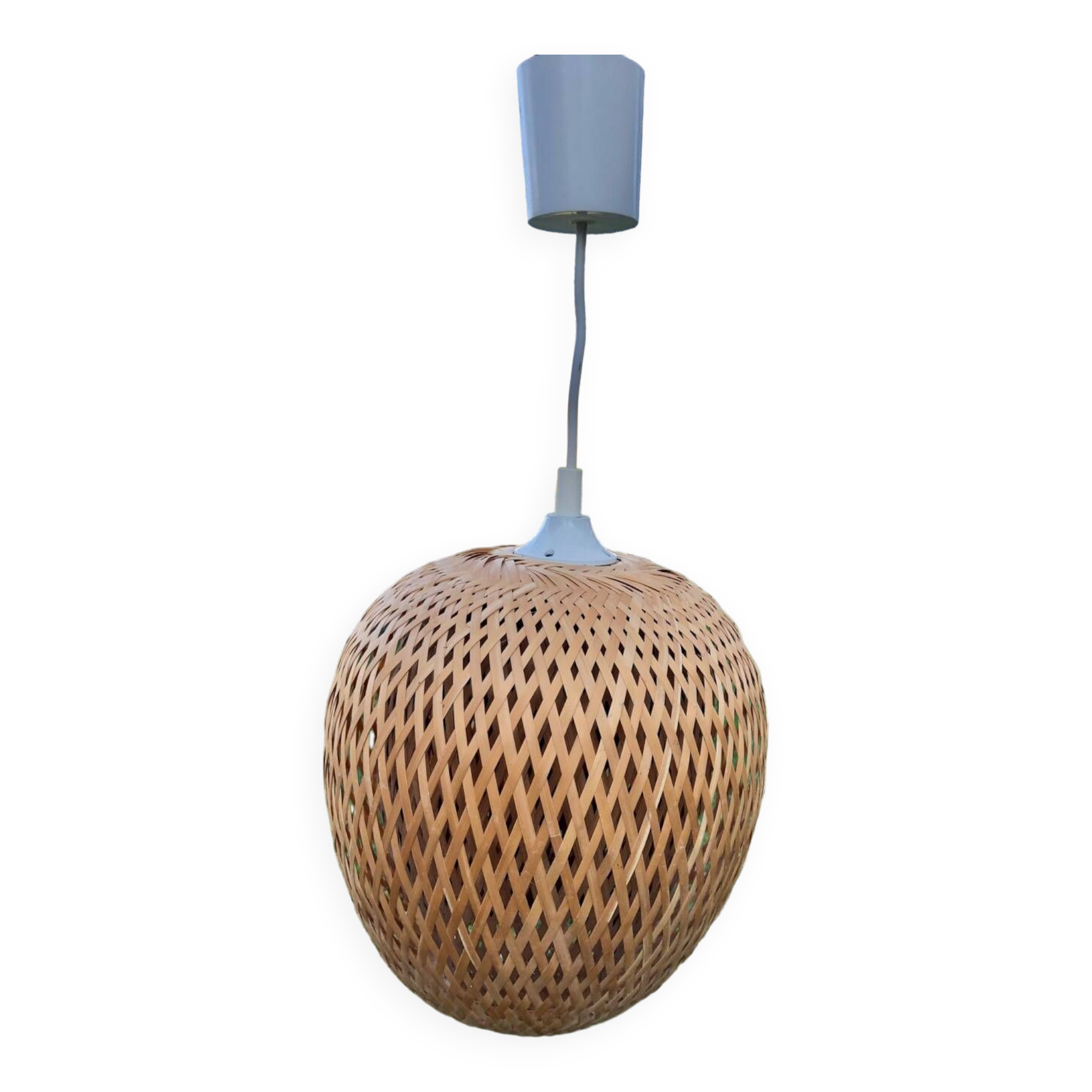 Bamboo ball pendant light