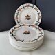 10 Antique dessert plates Badonviller Apricot basket model