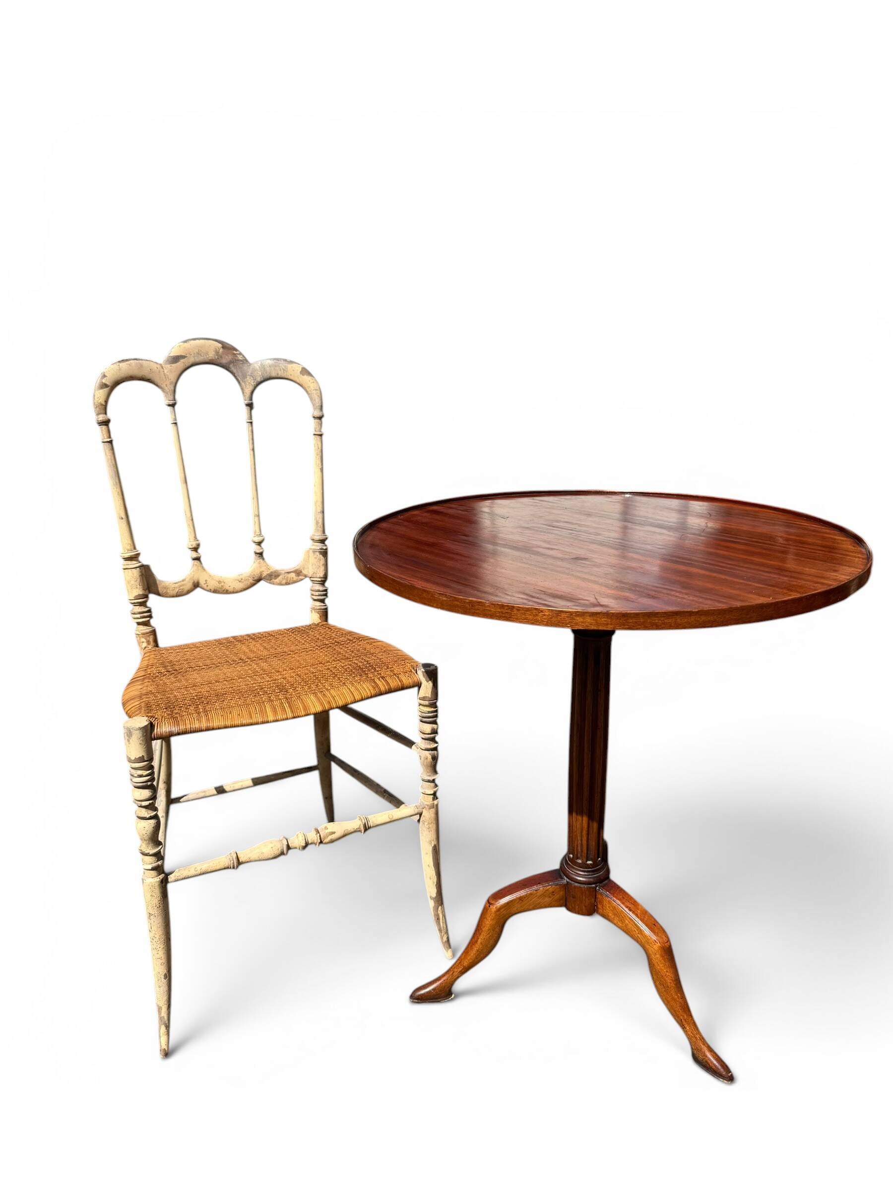 Italian Chiavari chair with patina – Rocca – 1960s