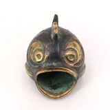 Cendrier poisson en bronze, années 50