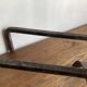 Paire de chenets en fer battu 1960
