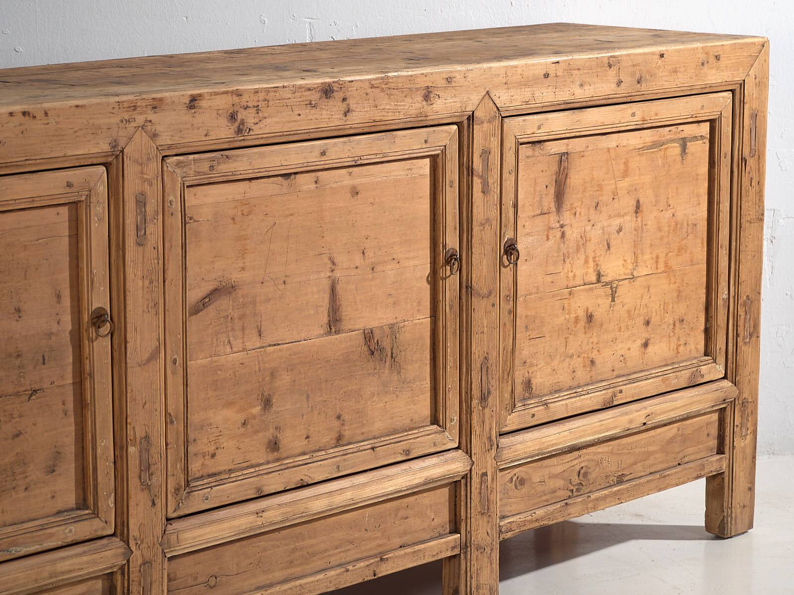 Antique Chinese three-door sideboard (circa 1900) #63