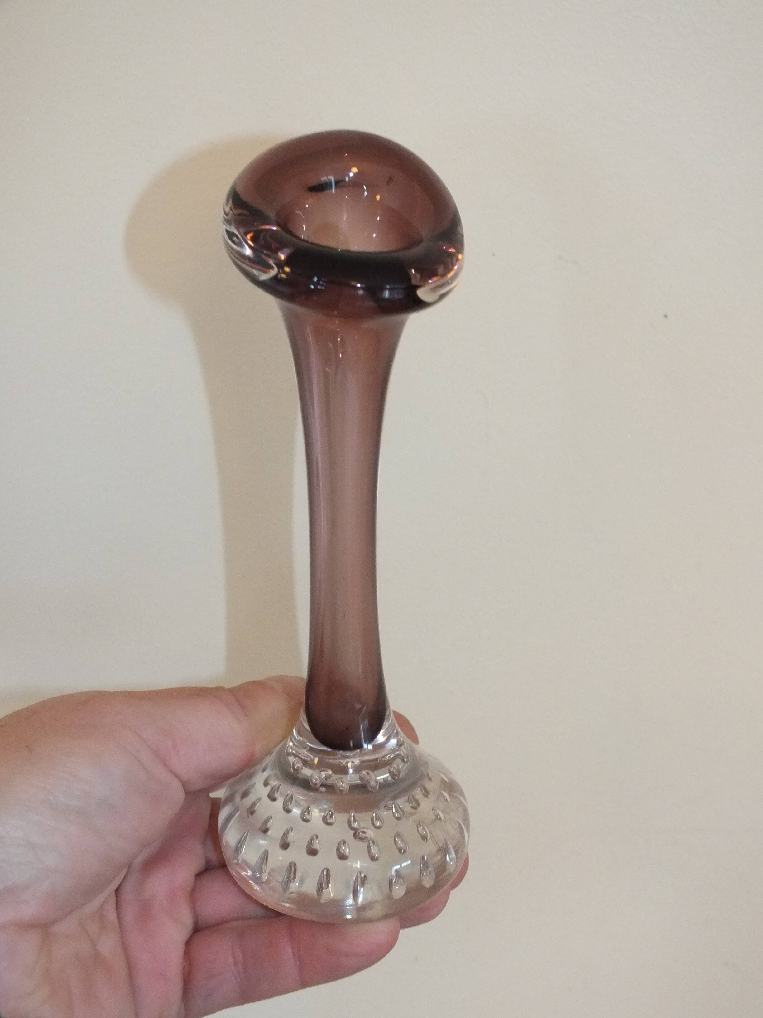 Scandinavian bubble glass vase Aseda Sweden (Bo Borgström)