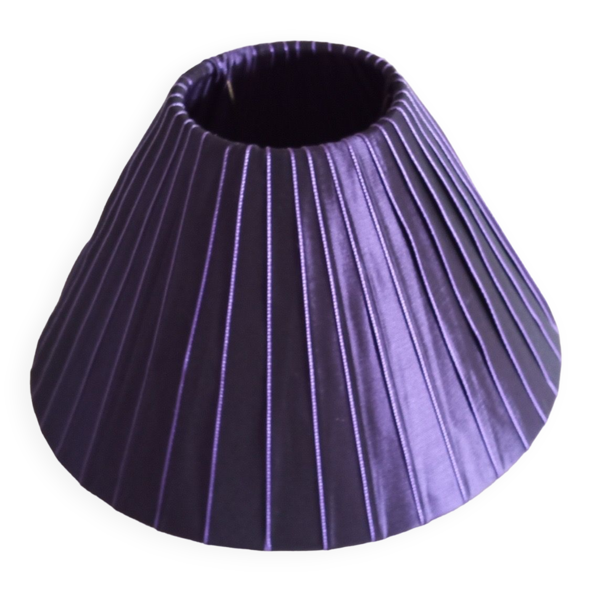 Purple moiré lampshade