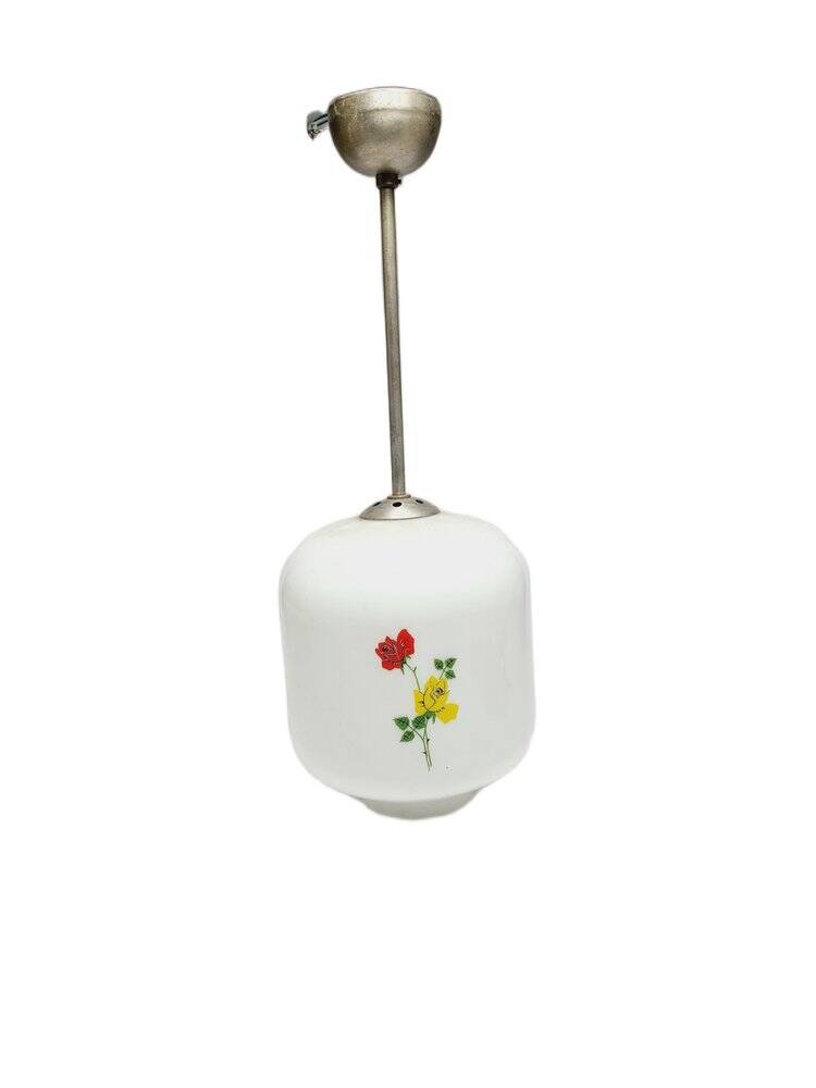 Lampe suspendue Art Déco, Pologne, années 1950