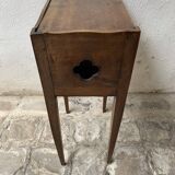 19th century solid walnut bedside table