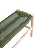 Traditional Moroccan bench in wood and wire weaving