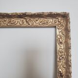 Large old gilded wooden frame
