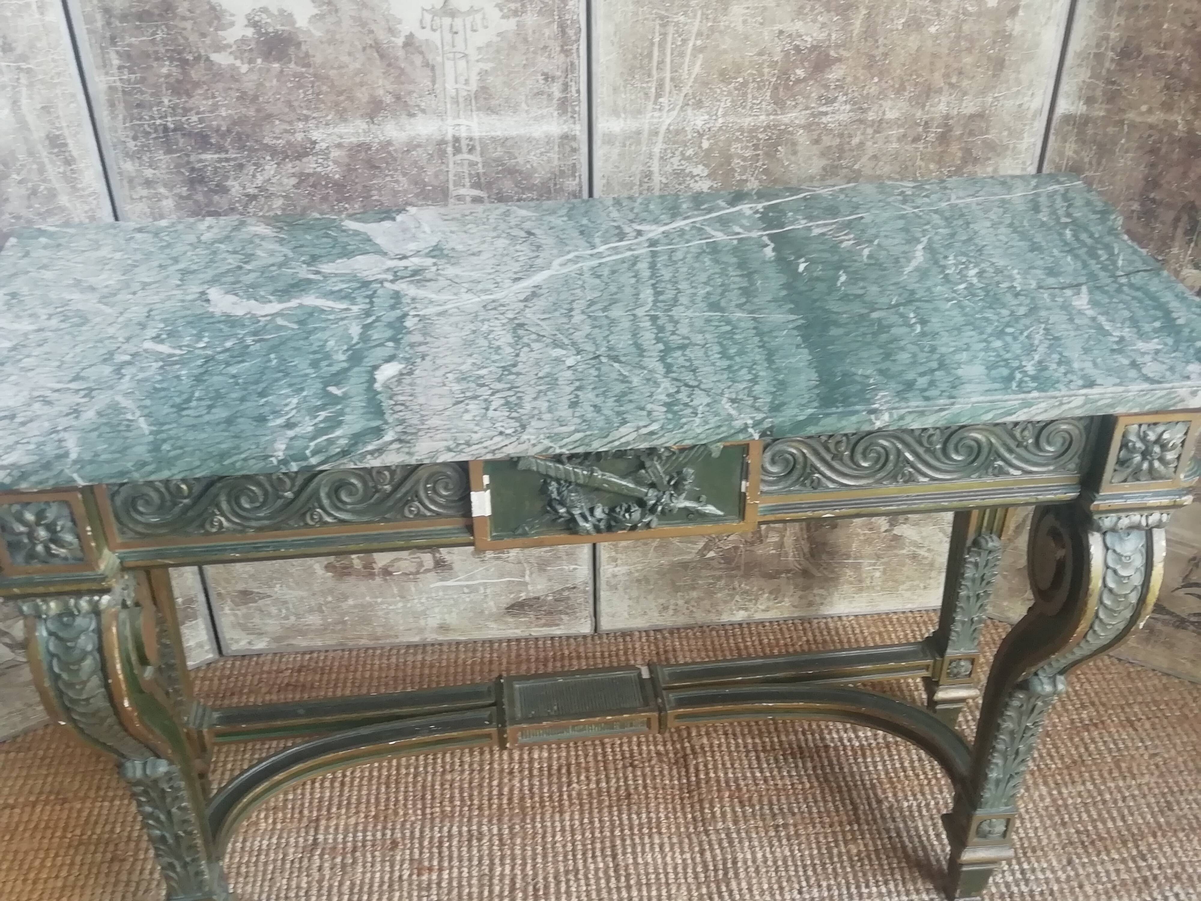 Louis XVI style console stamped Charles Millier and Co