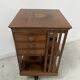 20th Century Mahogany Revolving Bookcase with Marquetry Top