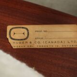 Vintage Teak "Scoop" chair with ottoman by R.Huber & Co