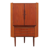 Cabinet d'angle en teck, design danois, années 1970, production : Danemark