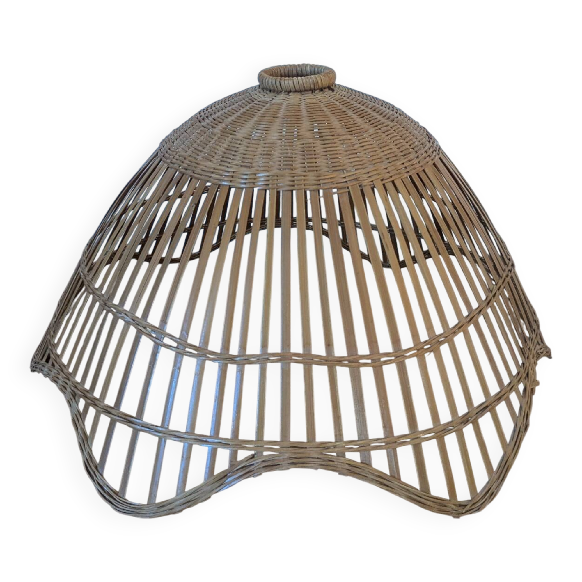 Rattan lampshade