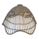 Rattan lampshade