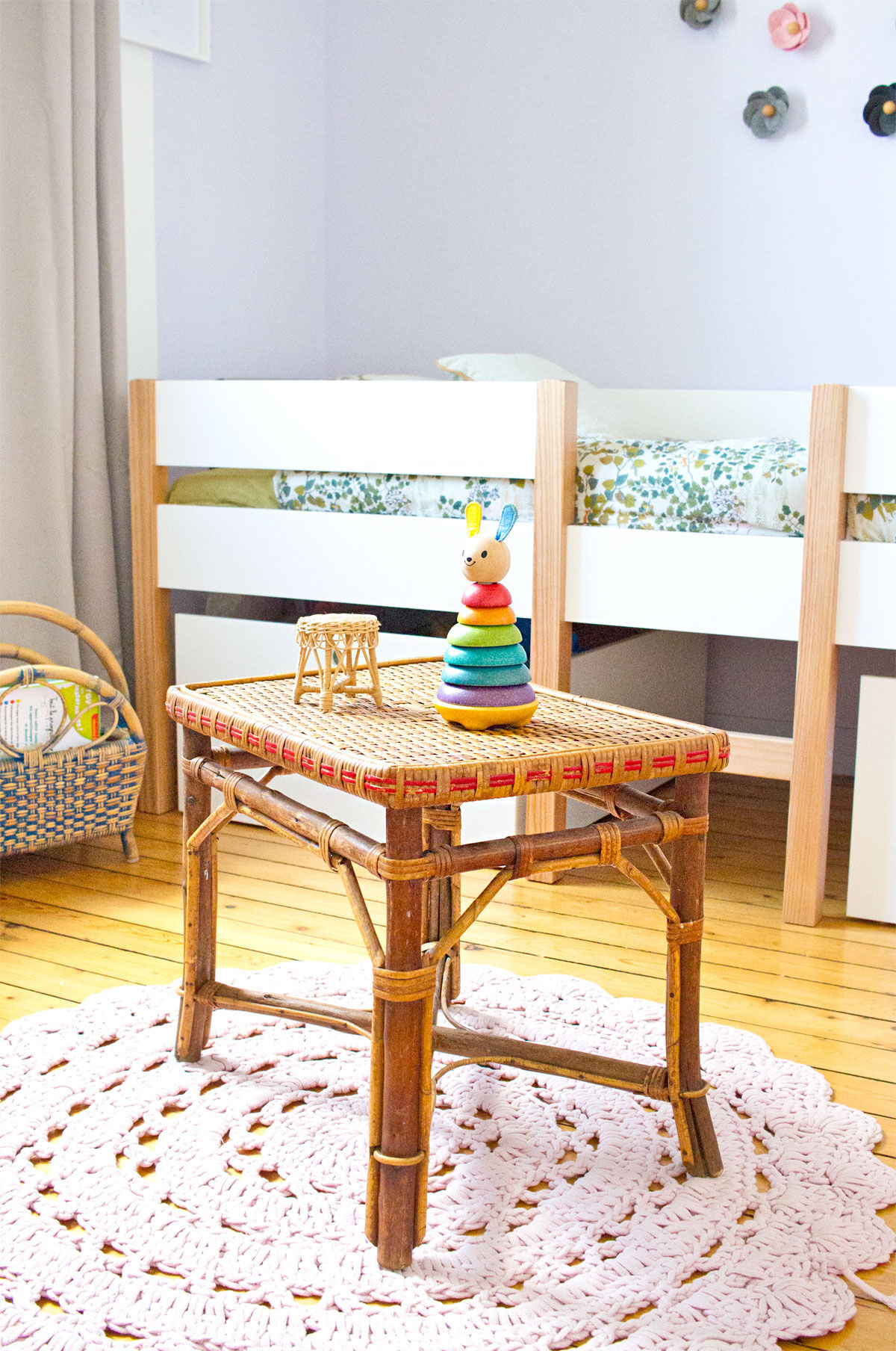 Rattan coffee table
