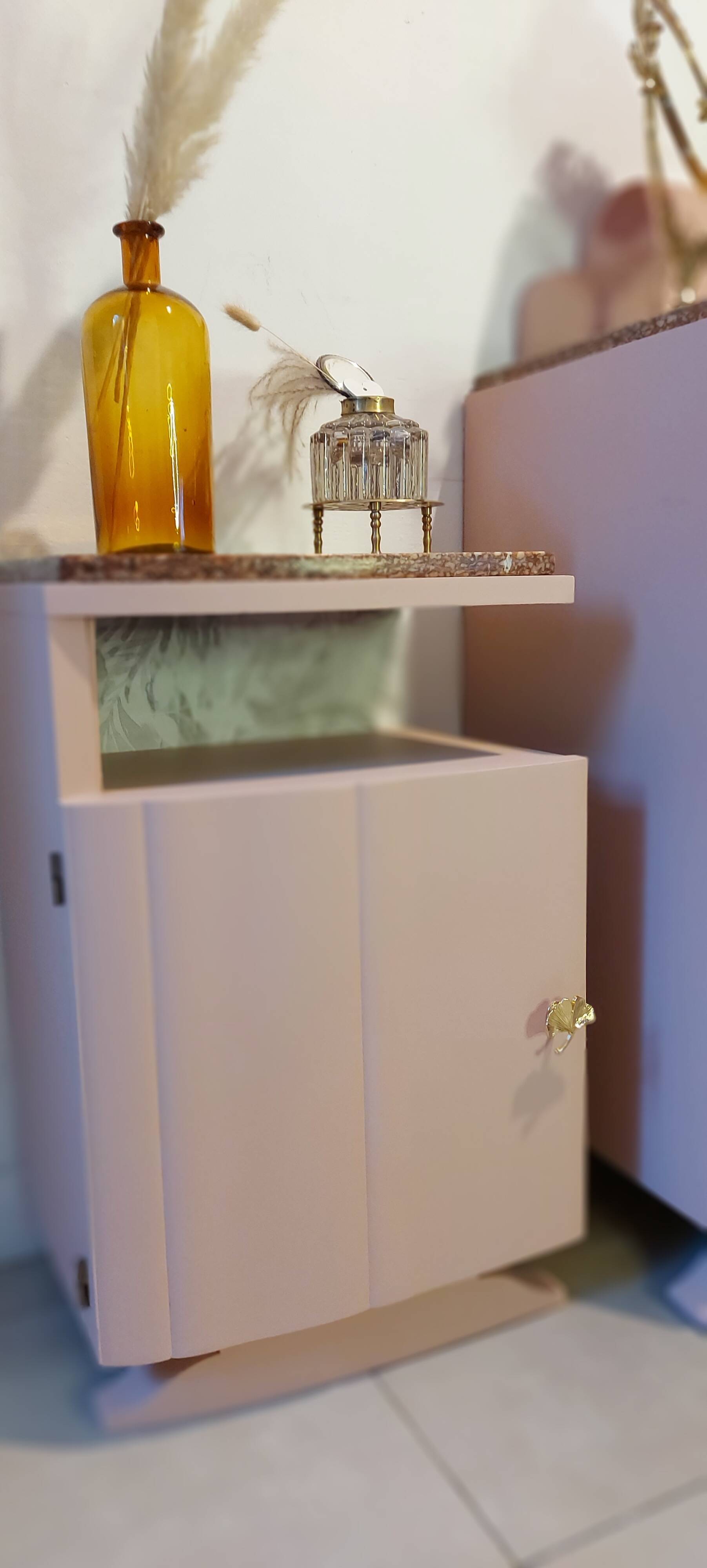 Art Deco dressing table / bedside table set