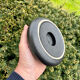 Black vintage petroleum ceramic cup Francois Chatain