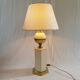 Lampe néoclassique beige et or