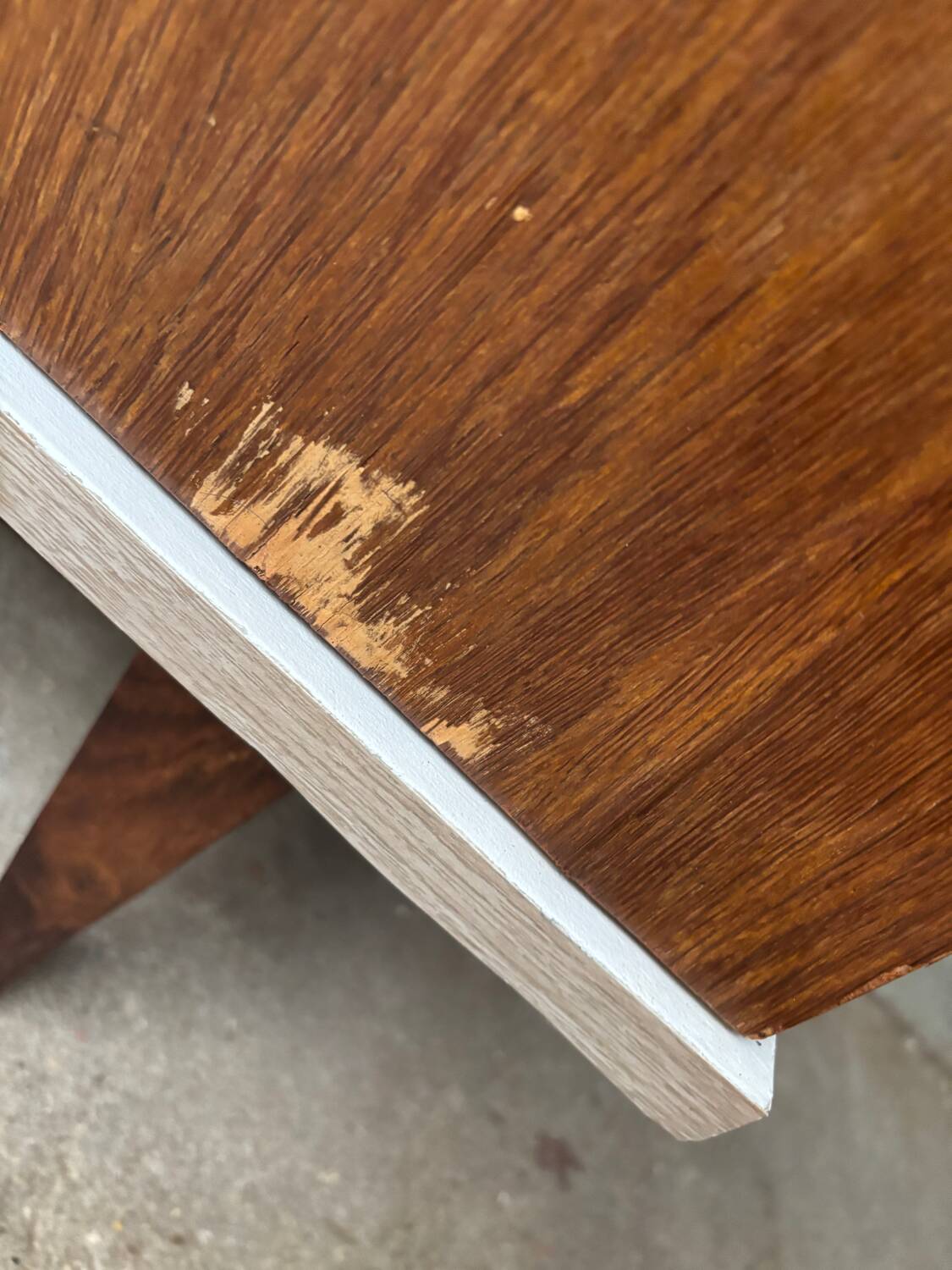 Painted glass bookcase