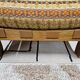 Pair of seats and a vintage ottoman 1970