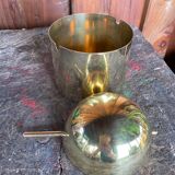 Vintage brass ashtray "Arne Jacobsen", Cylinda-Line 1980/1982