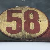Old Brussels tram nameplate sign
